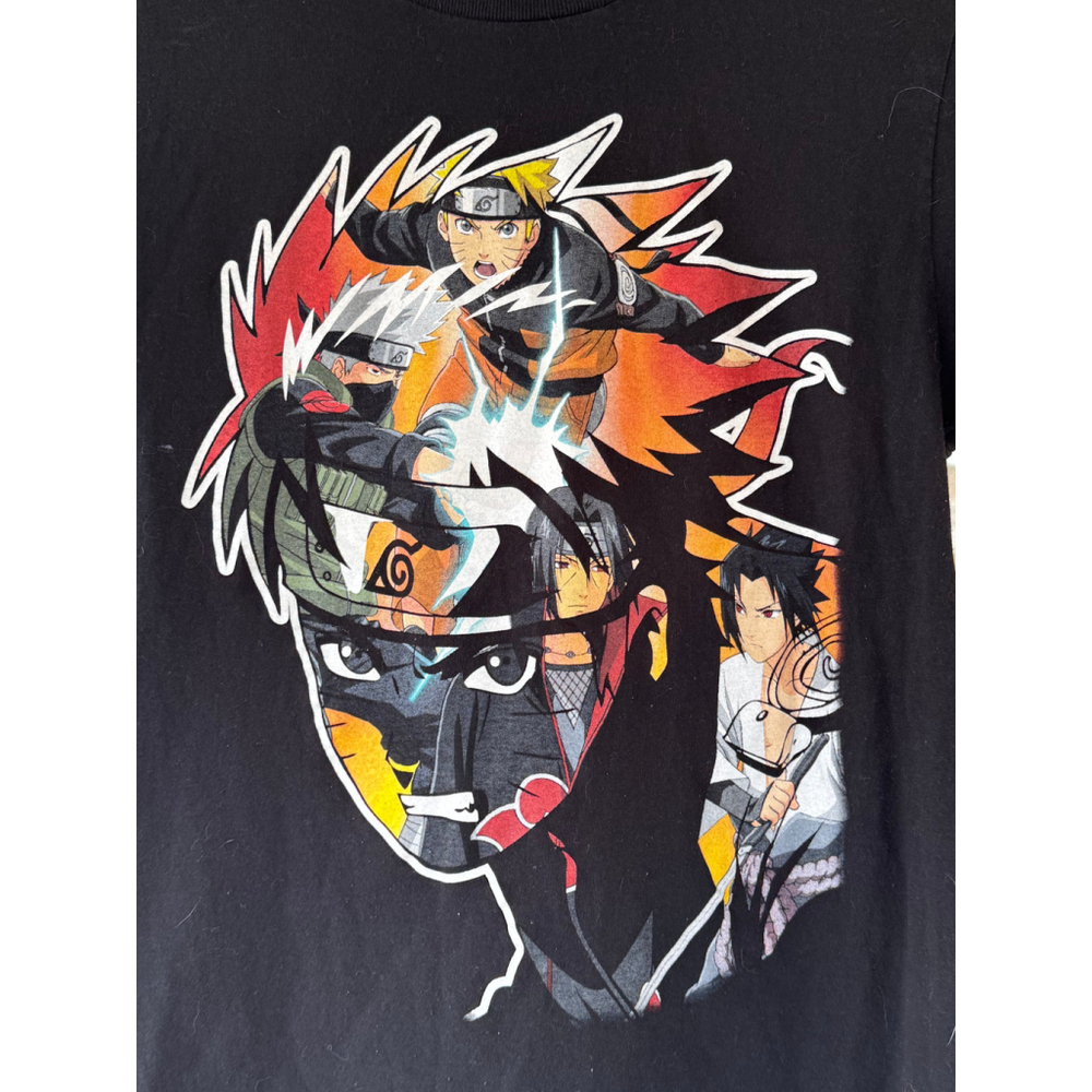 Y2K Naruto Graphic Anime T-shirt Women's Size Small Black - Picture 2 of 3